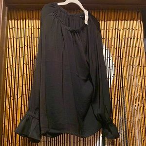 Black off the shoulder top